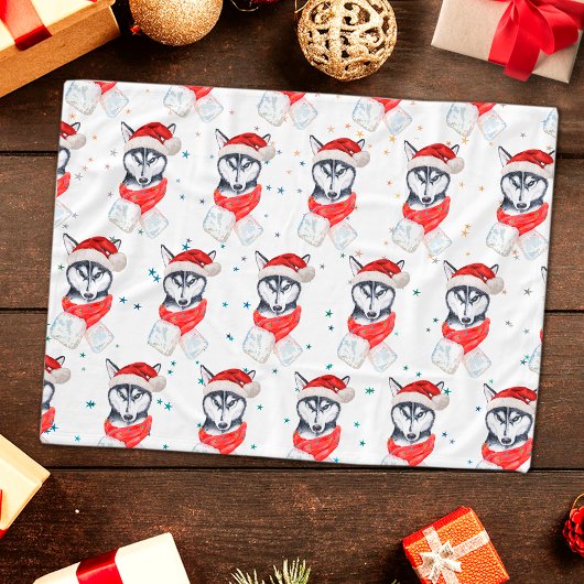 Siberian Husky Hund züchten Weihnachtsstars Fleecedecke