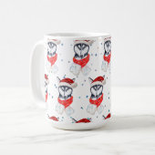Siberian Husky Hund züchten Weihnachtsstars Kaffeetasse (Vorderseite Links)