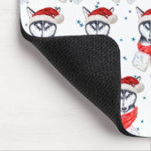 Siberian Husky Hund züchten Weihnachtsstars Mousepad (Ecke)