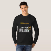 Siberian Husky Hunde Evolution T-Shirt (Vorne ganz)