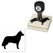 Siberian Husky Hunde Silhouette Gummistempel (Stempel)