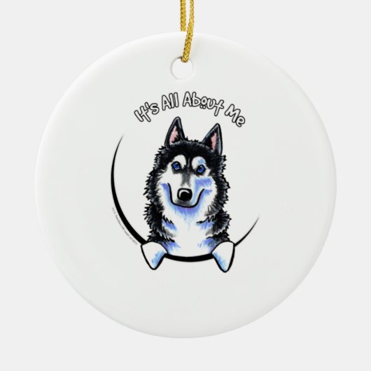 Siberian Husky IAAM Keramikornament (Vorne)