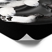 Siberian Husky In Pocket Puppy Poster (Ecke)
