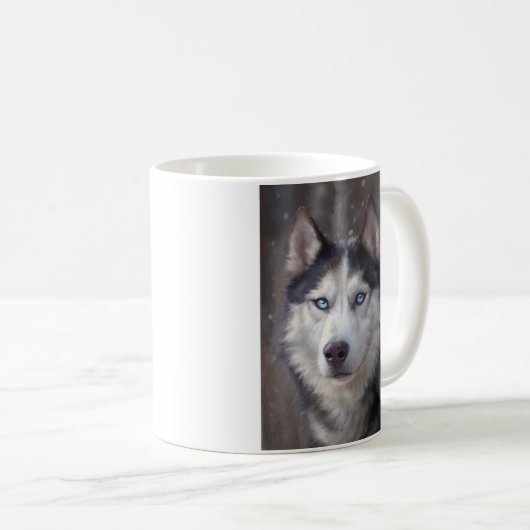 Siberian Husky Kaffeetasse (VorderseiteRechts)