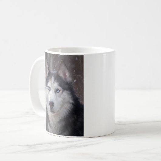Siberian Husky Kaffeetasse (Vorderseite Links)