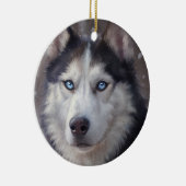 Siberian Husky Keramik Ornament (Rechts)