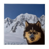 Siberian Husky Keramik Tile Fliese (Vorderseite)