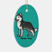 Siberian Husky Keramikornament (Rechts)