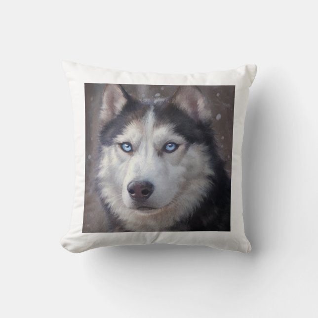 Siberian Husky Kissen (Vorderseite)