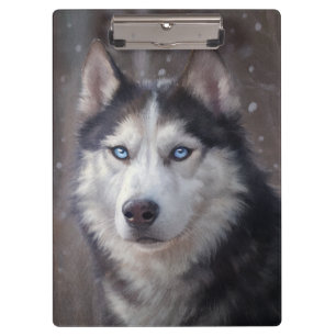 Siberian Husky Klemmbrett