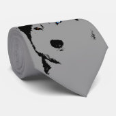 Siberian Husky Krawatte Stilvolle Alaskan Malamute (Gerollt)