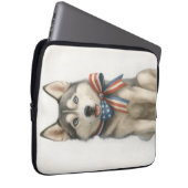 Siberian Husky Laptop Sleeve (Vorne Rechts)