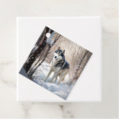 Siberian Husky Lass es Weihnachten schneejang Geschenkanhänger (Beispiel)