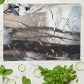 Siberian Husky Lass es Weihnachten schneejang Geschirrtuch (Gefaltet)