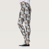 Siberian Husky Lass es Weihnachten schneejang Leggings (Links)
