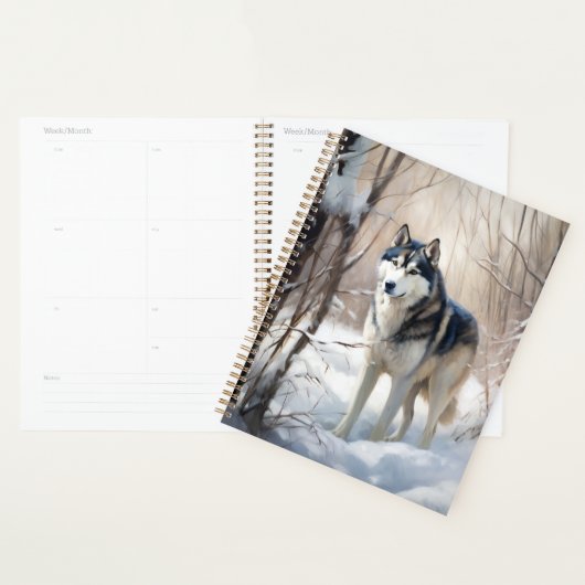 Siberian Husky Lass es Weihnachten schneejang Planer (Anzeige)