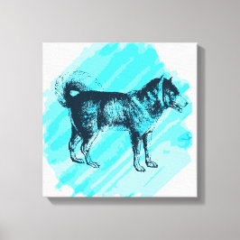 Siberian Husky Leinwanddruck