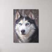 Siberian Husky Leinwanddruck (Vorderseite)