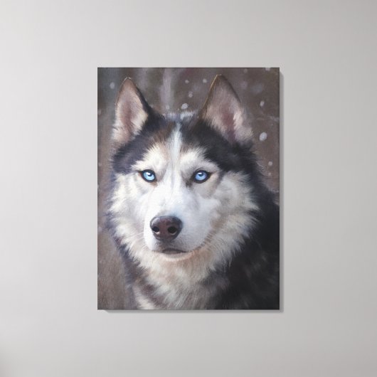 Siberian Husky Leinwanddruck (Vorderseite)