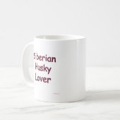 Siberian Husky Lover Kaffeetasse (Vorderseite Links)