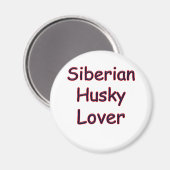 Siberian Husky Lover Magnet (Vorderseite/Rückseite)