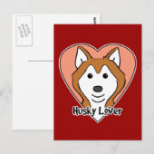 Siberian Husky Lover Postkarte (Vorne/Hinten)