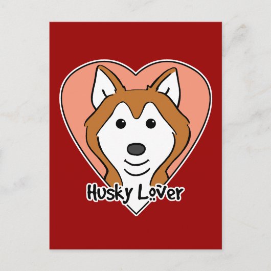 Siberian Husky Lover Postkarte (Vorderseite)