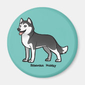 Siberian Husky Magnet (Vorne)