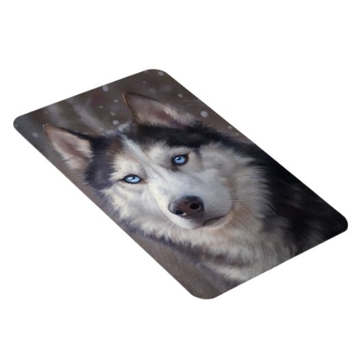 Siberian Husky Magnet (Rechte Seite)