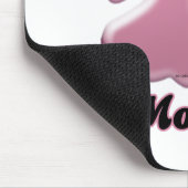 Siberian Husky Mama Pink Pawprint Mousepad (Ecke)