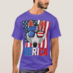 Siberian Husky Merica 4. Juli Dog American Pup T-Shirt
