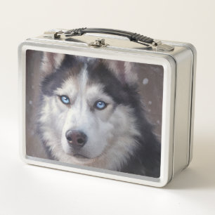 Siberian Husky Metall Brotdose