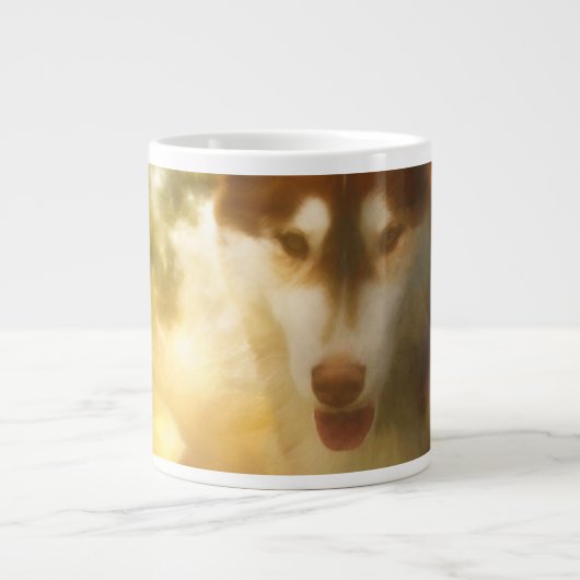 SIBERIAN HUSKY MOON KINGDOM Jumbo-Tasse (Vorderseite)