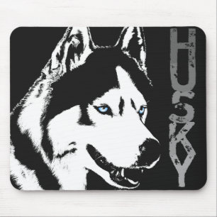 Siberian Husky Mousepad gibt Malamute Wolf Dogs
