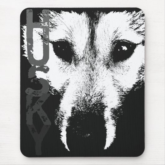 Siberian Husky Mousepad gibt Malamute Wolf Dogs (Vorne)