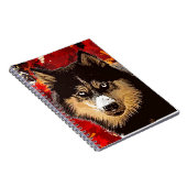 Siberian Husky Notebook Notizblock (Rechte Seite)