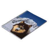 Siberian Husky Notebook Notizblock (Linke Seite)