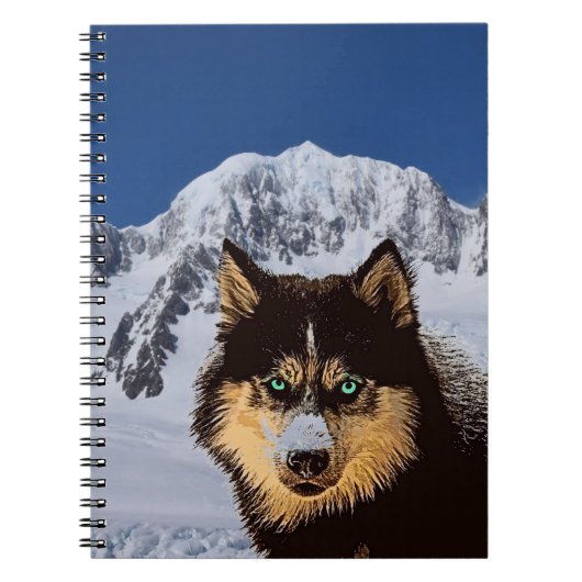 Siberian Husky Notebook Notizblock (Vorderseite)