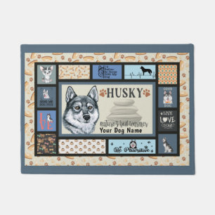 Siberian Husky Owner Lover Funny Keepake Quilt Fußmatte