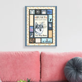 Siberian Husky Owner Lover Funny Keepake Quilt Leinwanddruck (Insitu (Wohnzimmer))