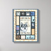 Siberian Husky Owner Lover Funny Keepake Quilt Leinwanddruck (Vorderseite)