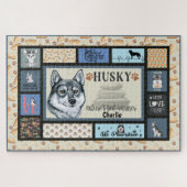 Siberian Husky Owner Lover Funny Keepake Quilt Puzzle (Horizontal)