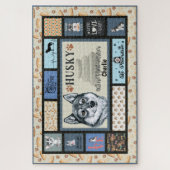 Siberian Husky Owner Lover Funny Keepake Quilt Puzzle (Vertikal)