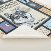 Siberian Husky Owner Lover Funny Keepake Quilt Sherpadecke (3/4)