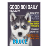 Siberian Husky Parody Magazine Cover Fotodruck (Vorne)