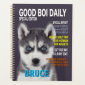 Siberian Husky Parody Magazine Cover Planer (Vorderseite)