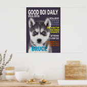 Siberian Husky Parody Magazine Cover Poster (Küche)