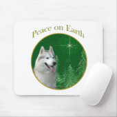 Siberian Husky Peace Mousepad (Mit Mouse)