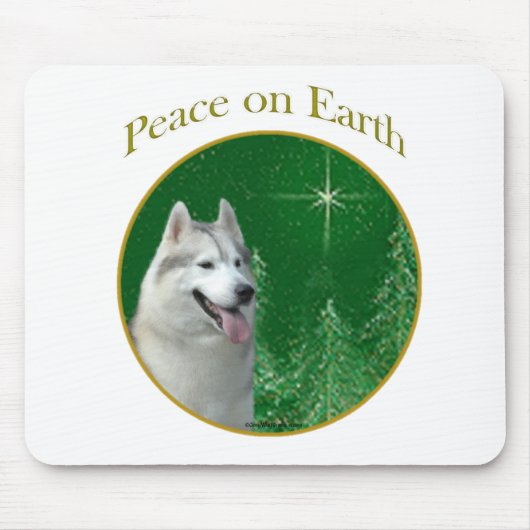 Siberian Husky Peace Mousepad (Vorne)