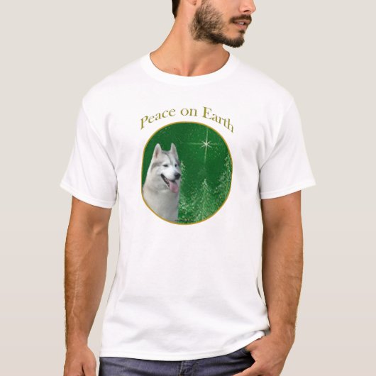 Siberian Husky Peace T-Shirt (Vorderseite)